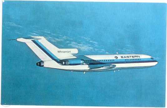 Eastern Airlines Boeing 727 Wisperjet, photo by Eastern Airlines Chrome