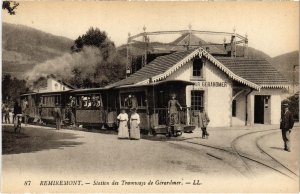 CPA AK REMIREMONT Station des Trams de Gerardmer TRAM VAPEUR (977452)