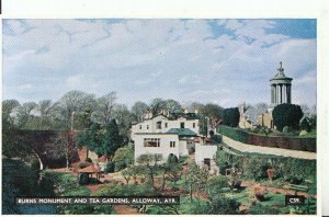 Scotland Postcard - Burns Monument and Tea Gardens - Alloway - Ayrshire - 18711A