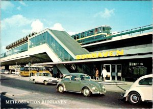 Rotterdam, Netherlands RIJNHAVEN METRO~SUBWAY STATION Railway/Train 4X6 Postcard