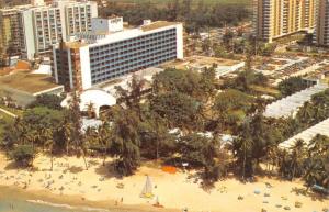 Isla Verde Puerto Rico Hotel San Juan Birdseye View Vintage Postcard K33477