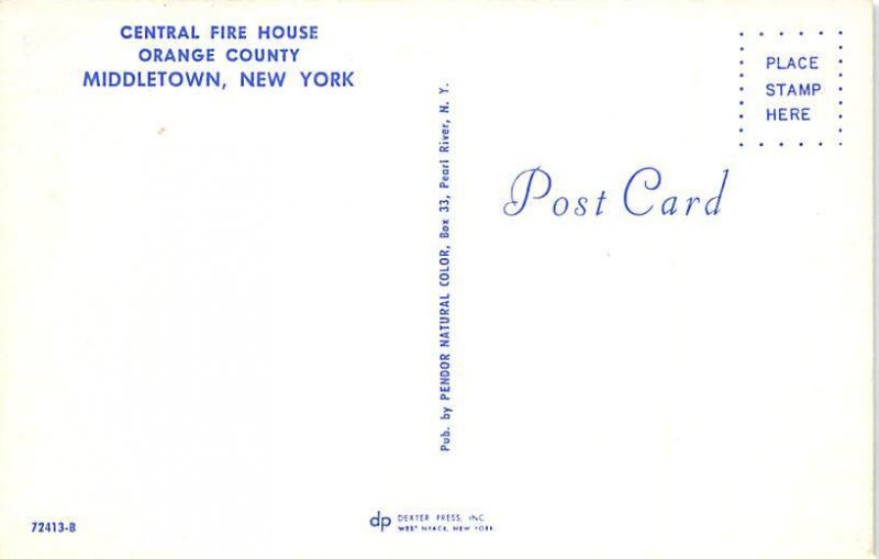 Central firehouse, orange county Middleton New York USA Fire Department Unused 