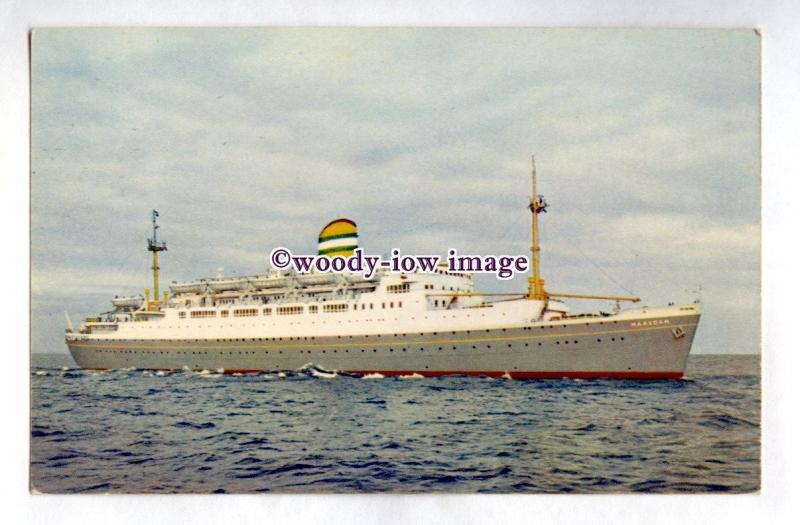 pf7141 - Holland America Liner - Maasdam , built 1952 - postcard