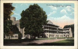 Tuscaloosa Alabama AL University Woods Hall c1920 Postcard