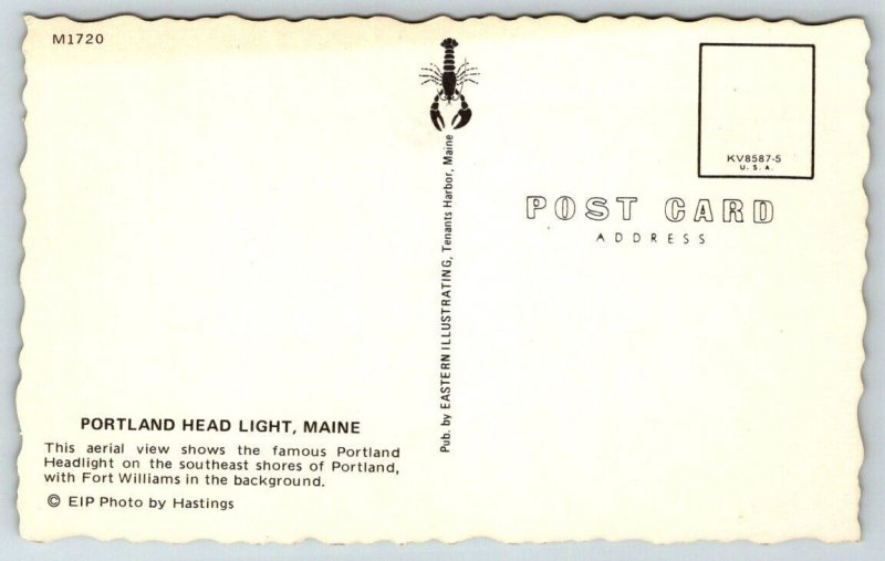 Portland  Head Light  Maine  Postcard