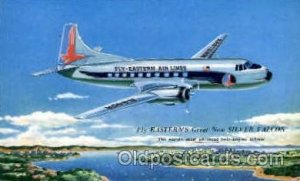 Eastern Air Lines Silver Falcon Airplane, Airport 1957 postal used 1957