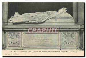 Old Postcard Dreux Chapelle St Louis Donairiere Tomb of the Duchess of Orlean...