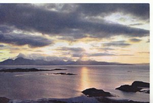 Scotland Postcard - Sunset Over Skye from Kyle of Lochalsh - Ref ZZ5721