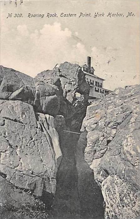 Maine York Harbor   Roaring Rock, Eastern Point,  Home at top