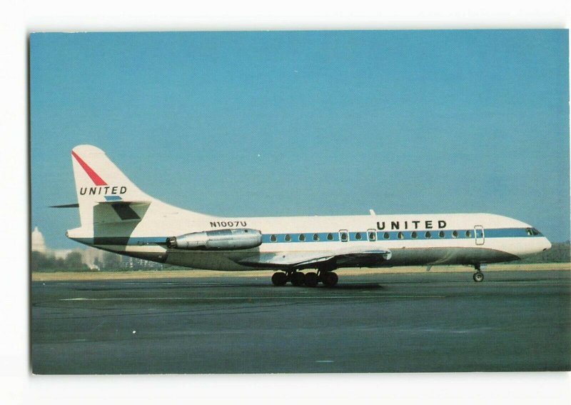 Postcard Airline UNITED AIRLINES N1007U Unposted ME7.