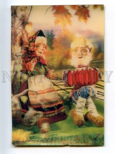 487175 1991 Kostrina cartoon by river harmonist lenticular 3D volume CALENDAR