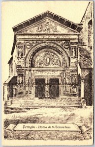 Perugia Chiesa Di S. Bernardino Oratory of San Bernardino Italy Postcard