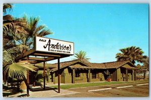 Scottsdale Arizona Postcard Dale Anderson Restaurant Exterior View 1960 Vintage