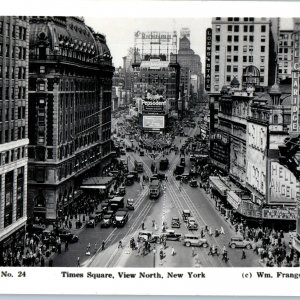 c1920s New York City, NY RPPC Times Square Advertising Signs Real Photo Car A193