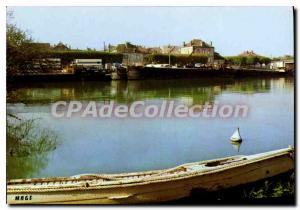 Postcard Modern Bray sur Seine (Seine et Marne) Bords de Seine