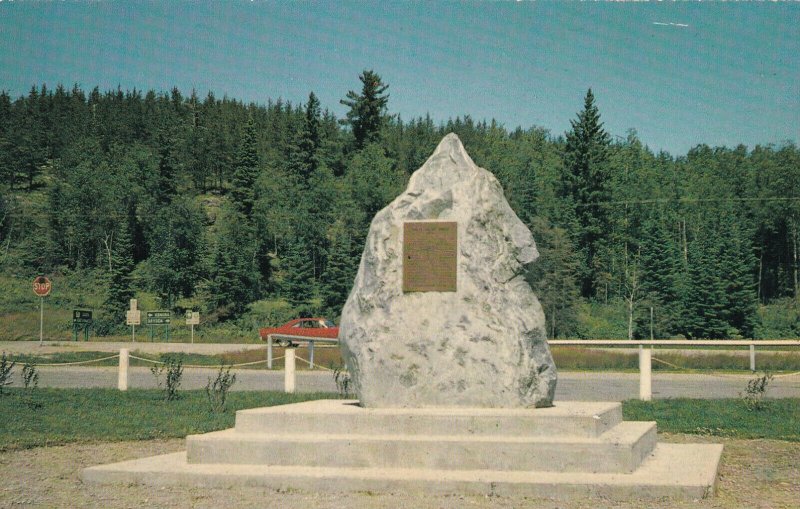 KENORA, Ontario, Canada, 1940-1960s; Cairn Erected Marking The Junction