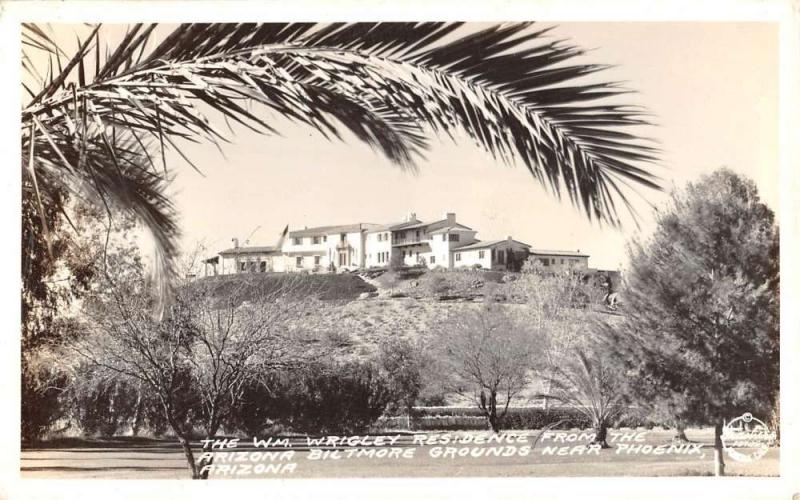 Phoenix Arizona Wrigley Residence Frasher Real Photo Antique Postcard K91100