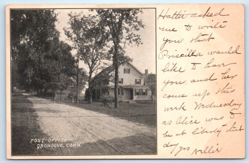 Stratford CT Connecticut Oronoque Post Office Postcard