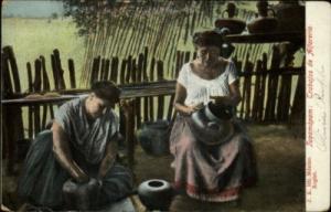 MEXICO Trabajos de Alfareria Pottery Makers c1910 PC
