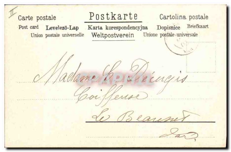 Old Postcard Fantasy Flowers