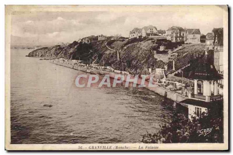 CPA Granville (Manche) La Falaise