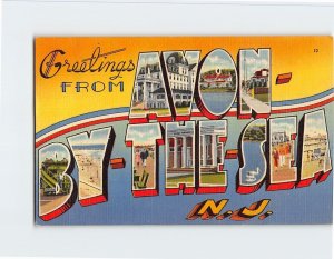 Postcard Greetings From Avon-By-The-Sea, New Jersey