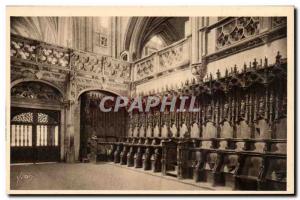 Bourg - Brou Church - The Stalls of the Heart - Old Postcard