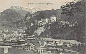 KUFSTEIN mit KAISERGEBIRGE TIROL AUSTRIA~ED LIPPOTT 1908 PHOTO POSTCARD