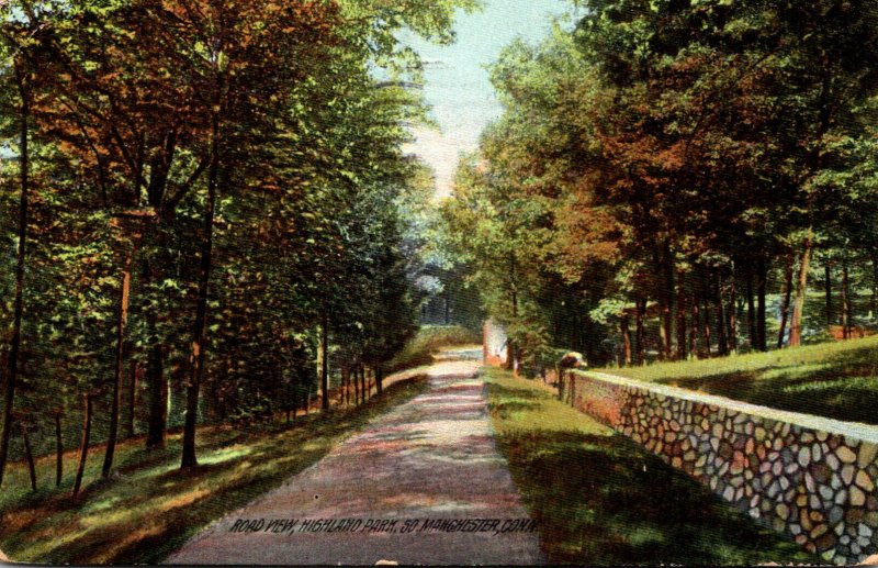 Connecticut Manchester Highland Park Road View 1911