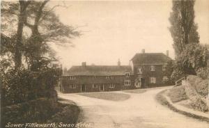 C-1910 West Sussex UK Sower Fittleworth Swan Hotel Postcard Frith 12933