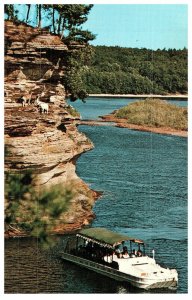 Fellow the Goat and Friends on the High Cliff Wisconsin Dells WI Postcard 1963