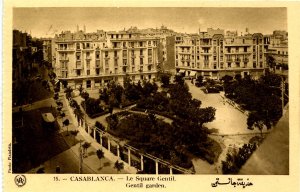 Morocco - Casablanca. Gentil Garden & Square