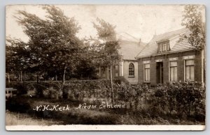 Nieuw Echten Netherlands Drenthe RPPC N.H. Kerk 1926 Photo Church Postcard T26