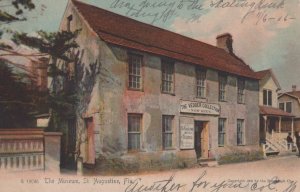 SCIENCE VEDDER COLLECTION MUSEUM ST. AUGUSTINE FLORIDA RPO POSTCARD 1906