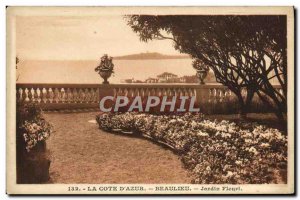 Old Postcard Beaulieu Jardin Fleuri