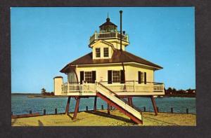 MD Hooper Strait Lighthouse Light St Michaels Maryland Postcard Carte Postale