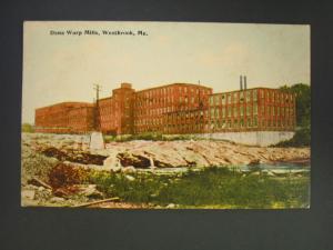 Westbrook ME Mills Postcard