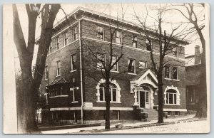 Mt Vernon Ohio~Ornate Door Frame Over Stoop~Open to Members of YMCA RPPC~1909 