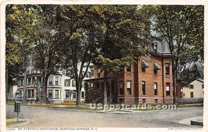 Dr Strong's Sanitarium - Saratoga Springs, New York NY  