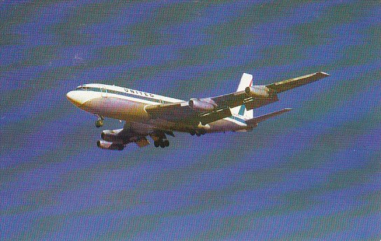 United Air Lines Boeing 720 Landing At Stapleton International Airport Denver...