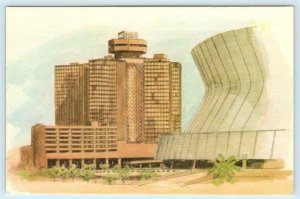 NEW ORLEANS, LA ~ Artist View HYATT REGENCY HOTEL Superdome 4x6  Postcard