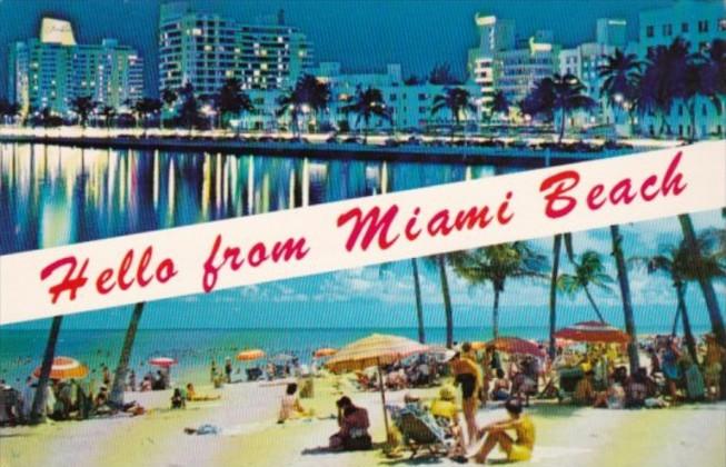 Postcard - Hello from Miami Beach, Florida