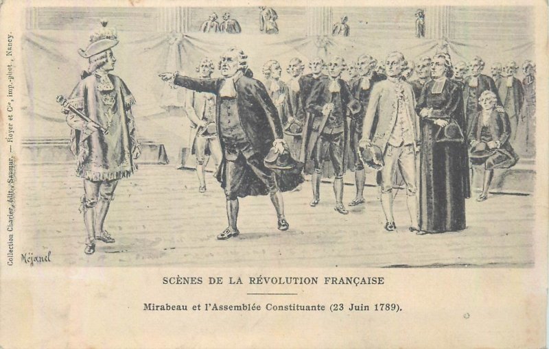 France history scenes from the French revolution illustrator P. Mejanel 1900 