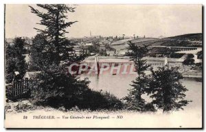 Old Postcard Treguier Vue Generale On Plongueil