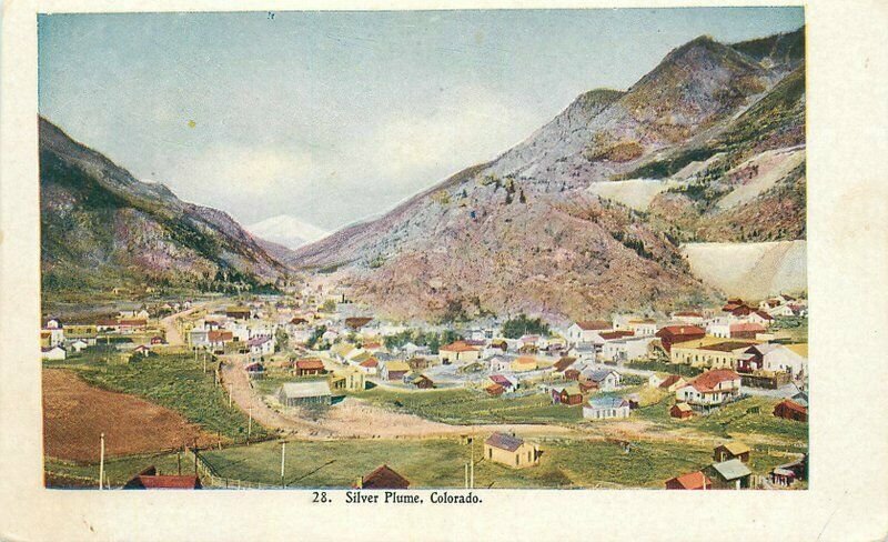 Silver Plume Colorado #28 Mining Town Postcard undivided 21-8654