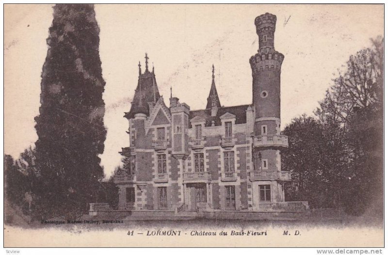 Chateau Du Bais-Fleuri, Lormont (Gironde), France, 1900-1910s