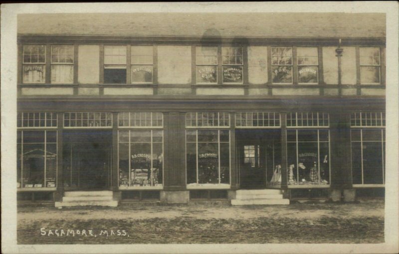 Sagamore Cape Cod MA BB Crosby Hardware Store 1909 Real Photo Postcard