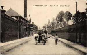 CPA MARCELCAVE Rue Neuve - Usine Tonnel (1292521) 