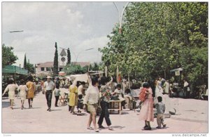 Plaza during CINO DE MAYO , Cd. ACUNA , Mexico , 50-60s