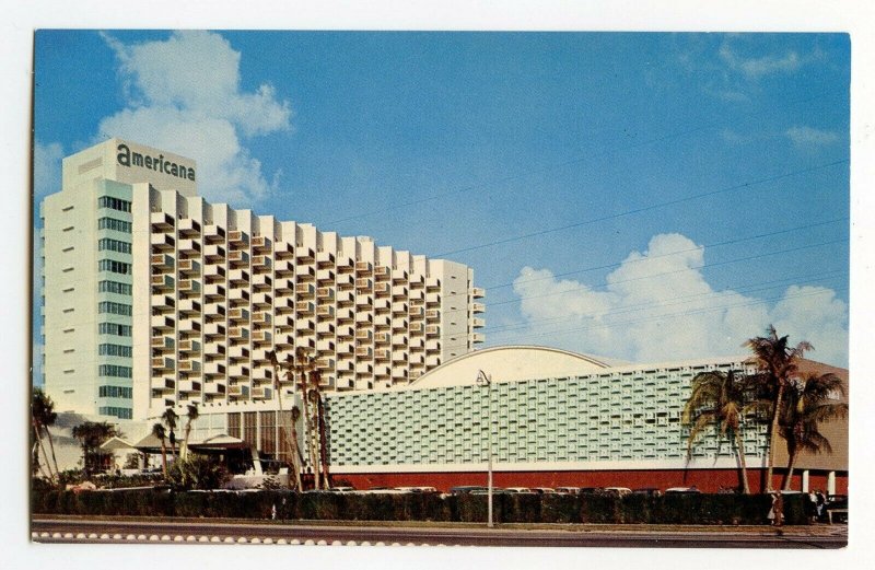 Postcard The Americana Hotel Bal Harbour Florida Standard View Card